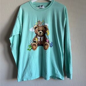 Teddy Fresh x Care Bears Mint Green Graphic Long Sleeve Shirt Men’s Size Large